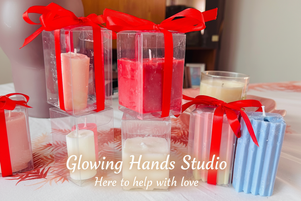 Handmade Soy & Coconut Wax Candle | Glowing Hands Studio