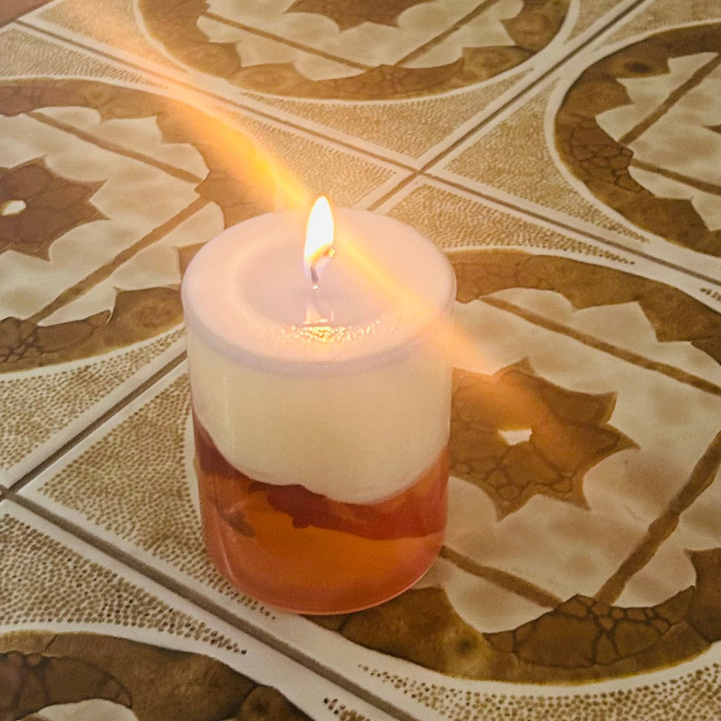 Floral Jar Candle — Rose & Petal