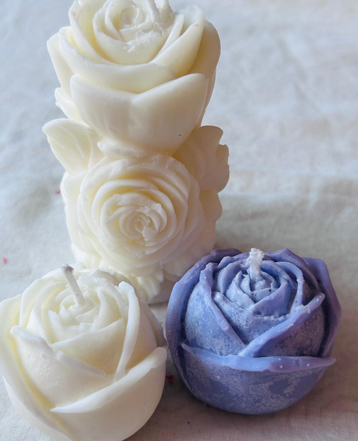 Multi-Rose Pillar Candle
