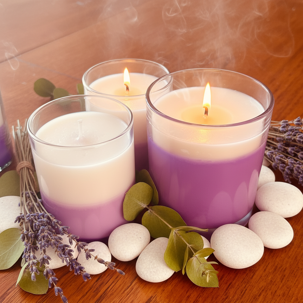 Handmade Rose Scented Candle | Decorative Flower Top Jar