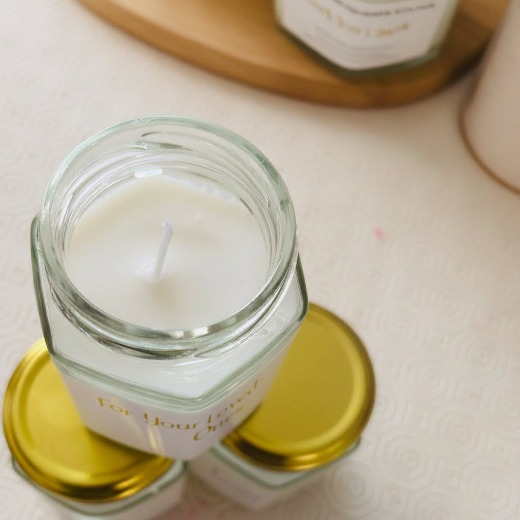 Lemon & Tea Tree Coconut & Soy Wax Candle | Glowing Hands Studio