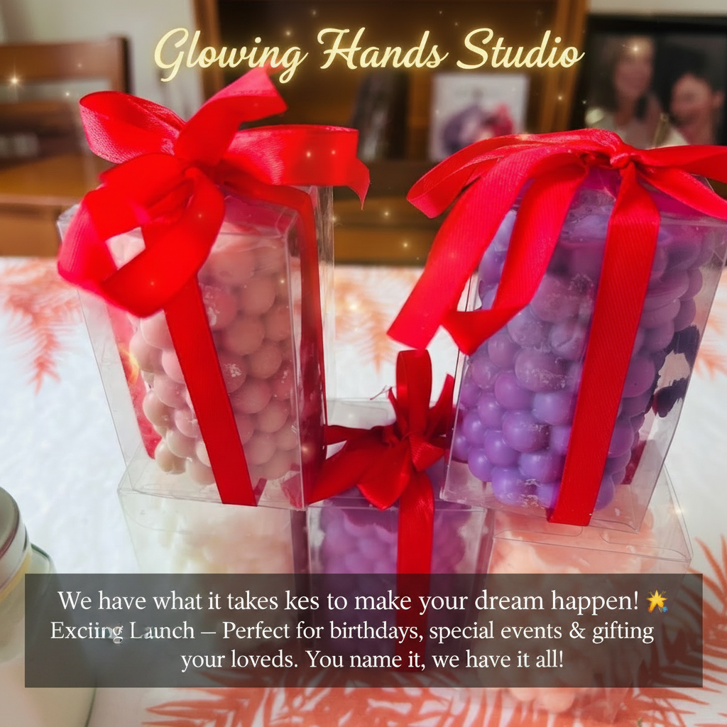 Handmade Soy & Coconut Wax Candle | Glowing Hands Studio