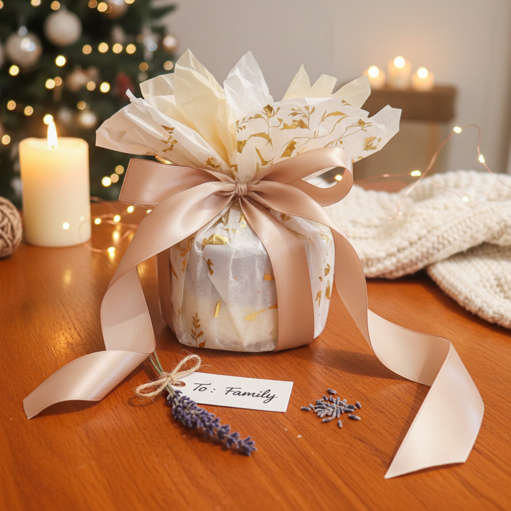 Floral Jar Candle — Snowflake & Meadow