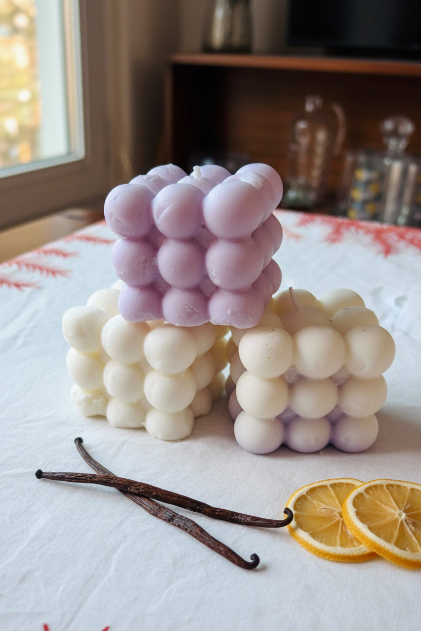 Bubble Cube Candle