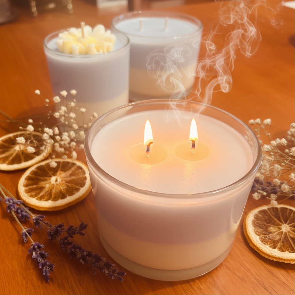 Floral Jar Candle — Snowflake & Meadow